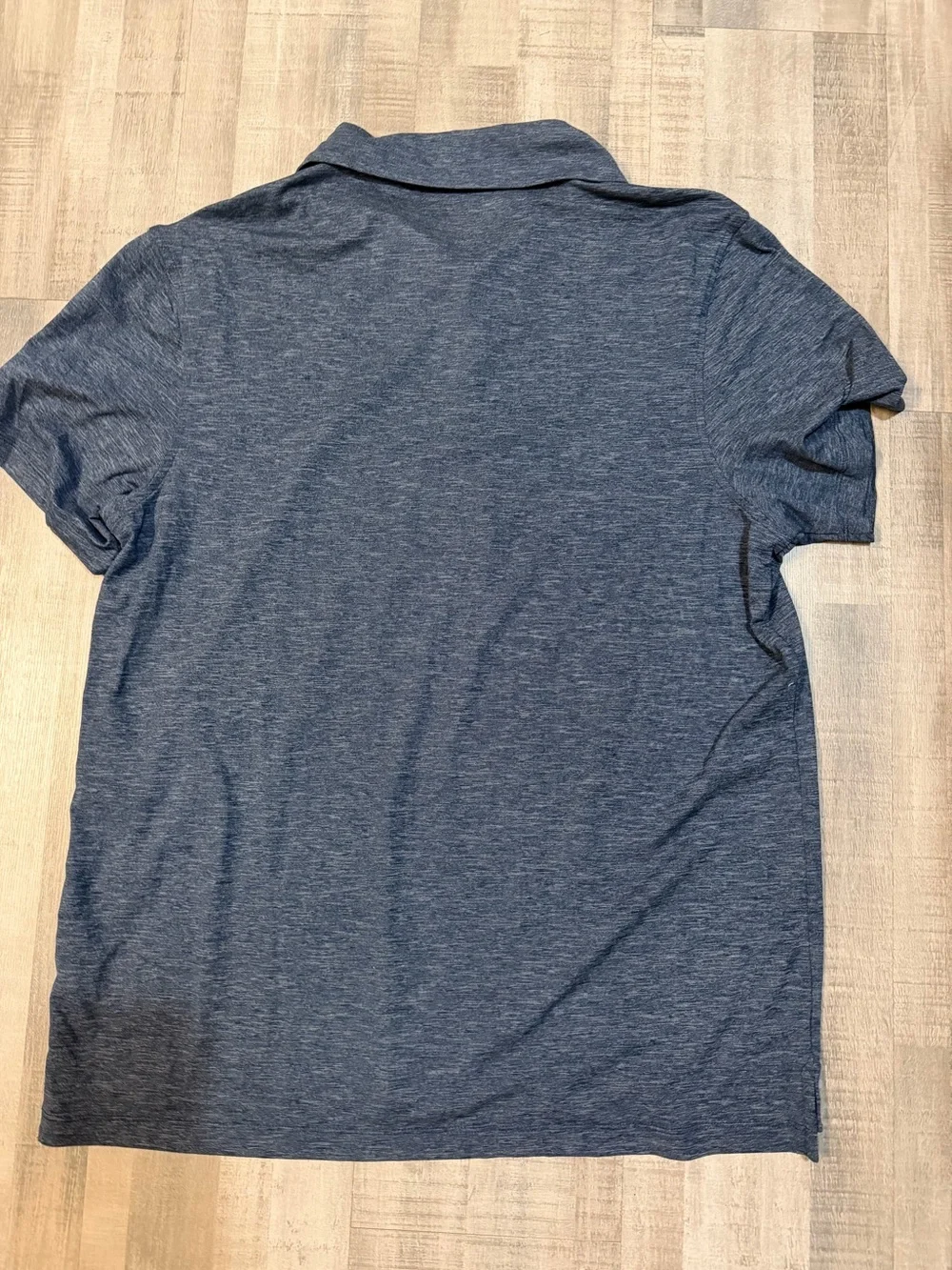 NWT J.Crew Performance Polo Shirt Men’s XL Blue Heather Short Sleeve Stretch